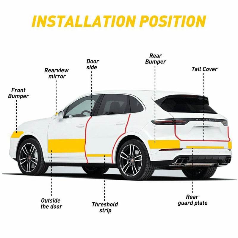 Adesivo de fibra de carbono 5M para carro.