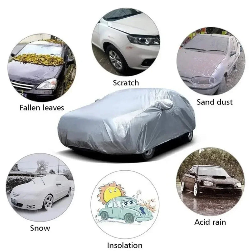 Car Cover Outdoor Protection Full Exterior Snow Cover Dustproof Universal for Sedan Scratch-Resistant Sedan Suit SUV Car Tools