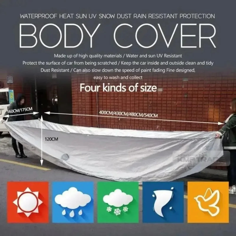 Car Cover Outdoor Protection Full Exterior Snow Cover Dustproof Universal for Sedan Scratch-Resistant Sedan Suit SUV Car Tools