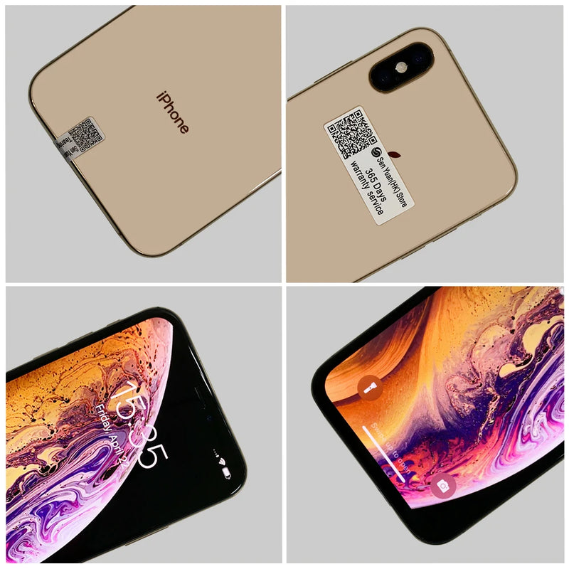 Original  Apple iPhone XS/XS Max 4G LTE Mobile Phone 5.8" 4GB RAM 64GB/256GB ROM 12MP+7MP CellPhone Hexa-Core XS Smartphone