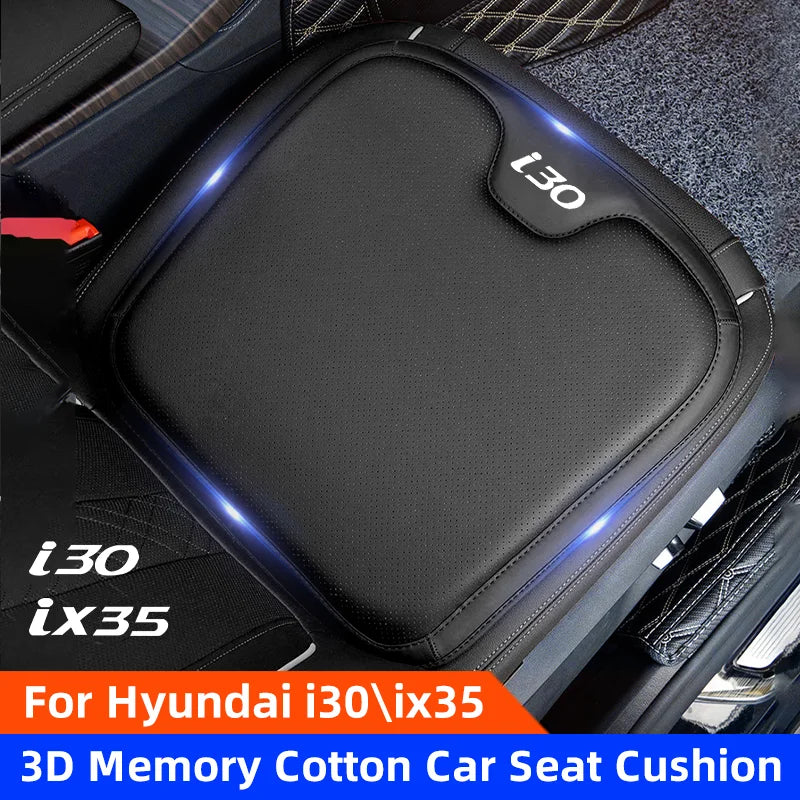 Perforated Leather Car Seat Cover For Hyundai ix35 i30 Breathable and Non-slip Cars Seat Cushion Pad Interior Mat Auto Accessory